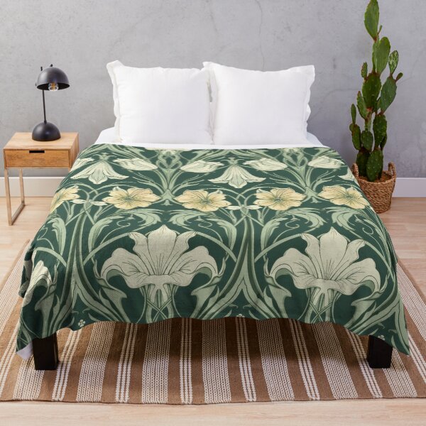 Item preview, Art Nouveau Morris Hibiscus and Lillies designed and sold by Atlas Kai.