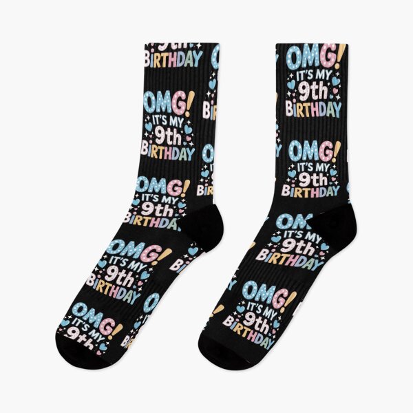 Item preview, OMG! It's My 9th Birthday Polka Dot Celebration designed and sold by Gogetgiggles.