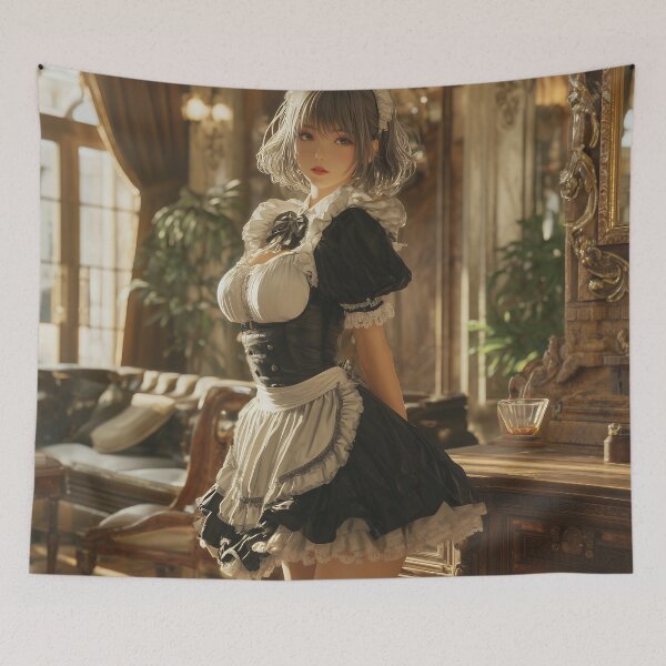Item preview, Elegant Gothic Maid in Luxurious Victorian Parlor designed and sold by Hartfield Press.