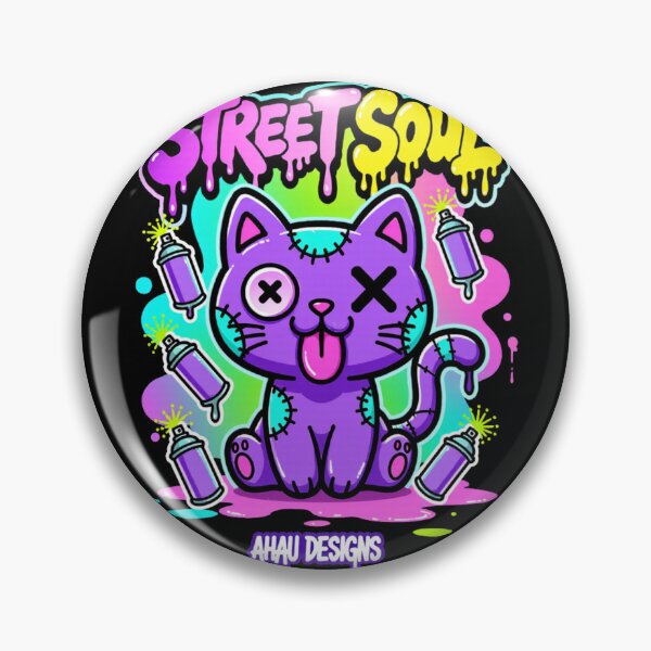 Item preview, Street Soul – Neon Graffiti Cat / Ahau Designs designed and sold by Ahau Designs.