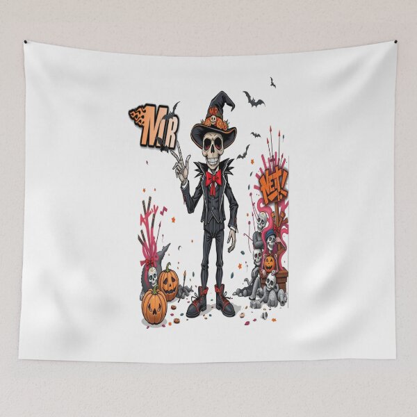 Item preview, Mr halloween graffiti art funny Happy cool family hip hop wken Professional design designed and sold by atomsama.