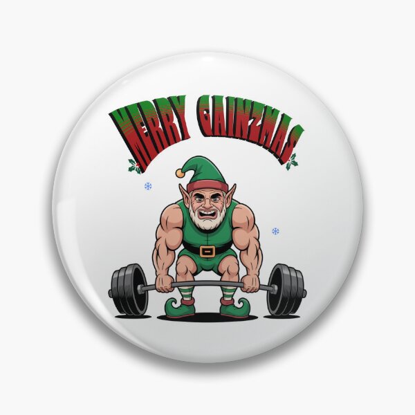 Item preview, Merry Gainzmas Buff Elf Deadlifting designed and sold by KnightWorthy.
