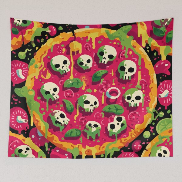 Item preview, Skulls & Slices: Spooky Pizza Party designed and sold by ArgentoArt.