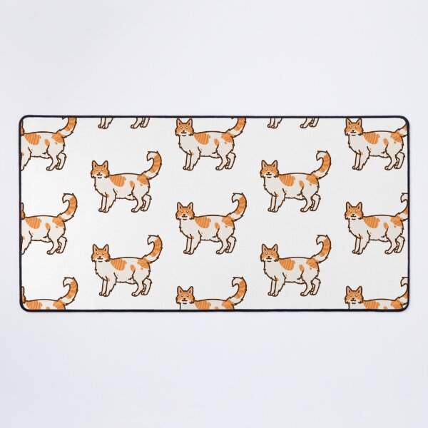 Artikelvorschau, Longhair Cat Orange Spotted Piebald Bicolor Ginger Red entworfen und verkauft von JunoPrintsStore.