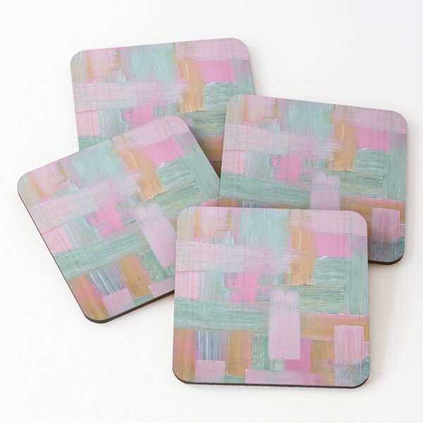 Item preview, Strokes of pink and green designed and sold by NikkiMennerArt.
