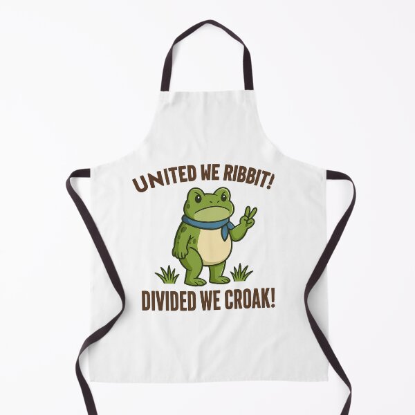 Item preview, United We Ribbit Divided We Croak T-Shirt – Funny Frog Activist Tee for Democracy, Equality & Freedom designed and sold by YourgiftShop.