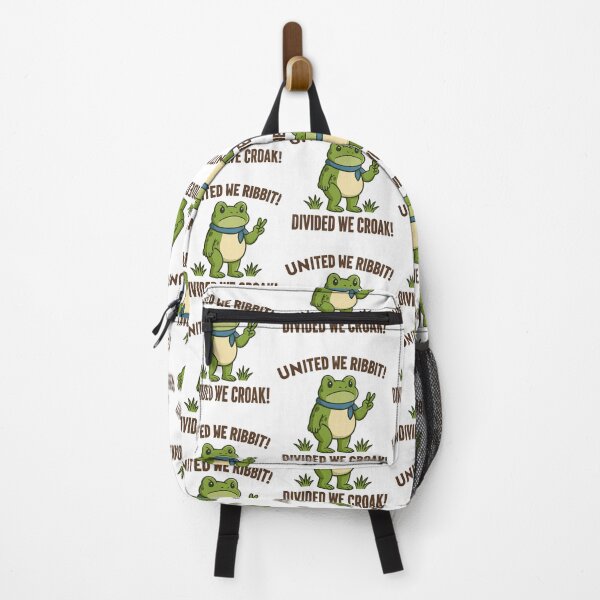 Item preview, United We Ribbit Divided We Croak T-Shirt – Funny Frog Activist Tee for Democracy, Equality & Freedom designed and sold by YourgiftShop.