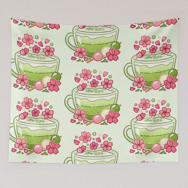 Item preview, Sakura Matcha Tea designed and sold by heysoleilart.
