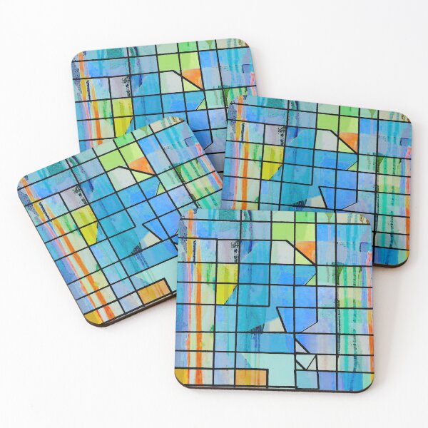 Item preview, Blue Grid designed and sold by ViaARTfactory.