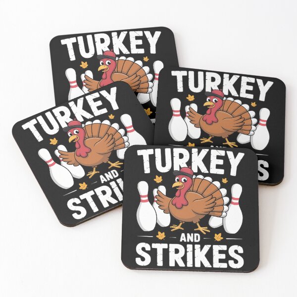 Item preview, Turkey And Strikes Bowling Thanksgiving designed and sold by petrichorsworld.
