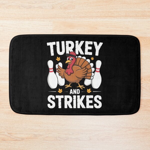 Item preview, Turkey And Strikes Bowling Thanksgiving designed and sold by petrichorsworld.