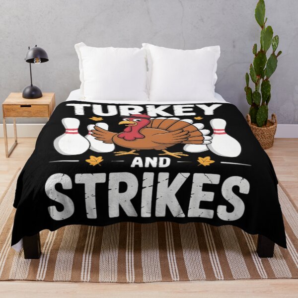 Item preview, Turkey And Strikes Bowling Thanksgiving designed and sold by petrichorsworld.