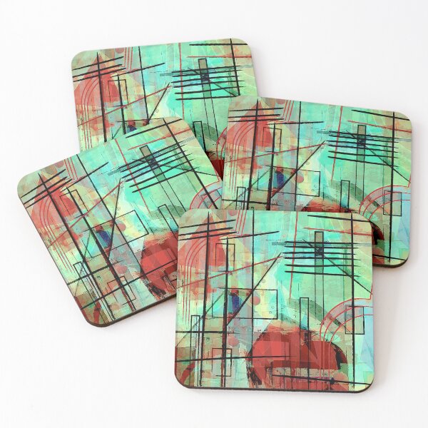 Item preview, Shipyard Abstract designed and sold by ViaARTfactory.