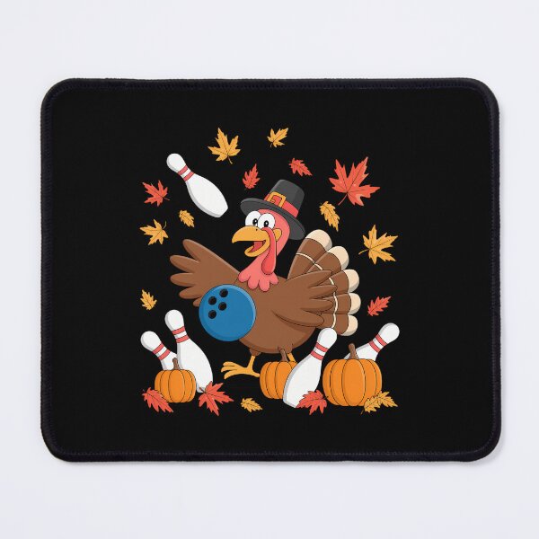 Item preview, Turkey Autumn Fall Thanksgiving Bowling Lovers designed and sold by petrichorsworld.