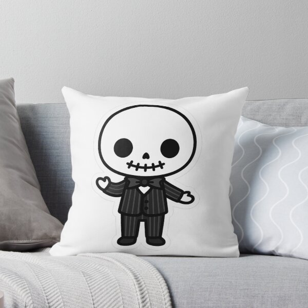 Item preview, Kawaii Skeleton Gentleman – Spooky Pinstripe  designed and sold by TheRealJoshD.