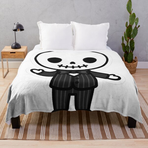 Item preview, Kawaii Skeleton Gentleman – Spooky Pinstripe designed and sold by TheRealJoshD.