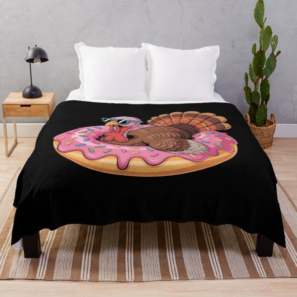 Item preview, Turkey Chilling On Donut Thanksgiving Day Funny Fall Autumn designed and sold by petrichorsworld.