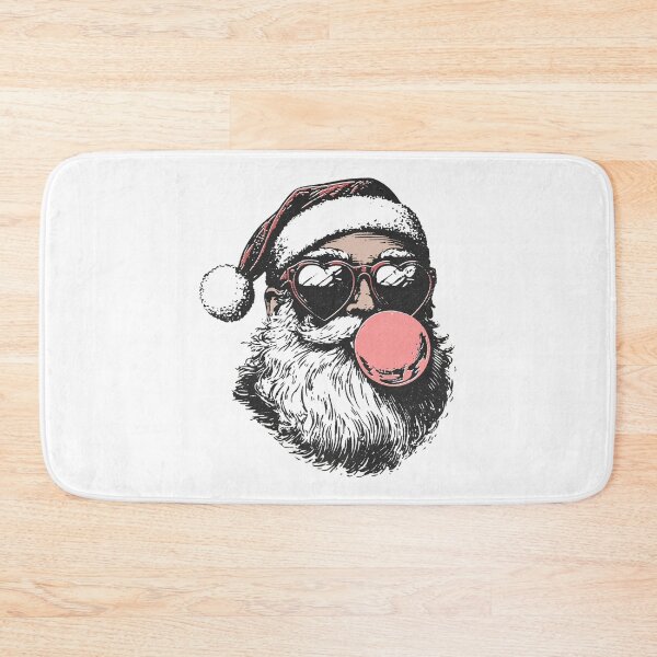 Item preview, Cool Santa with Heart Glasses and Bubblegum designed and sold by sapnaela.
