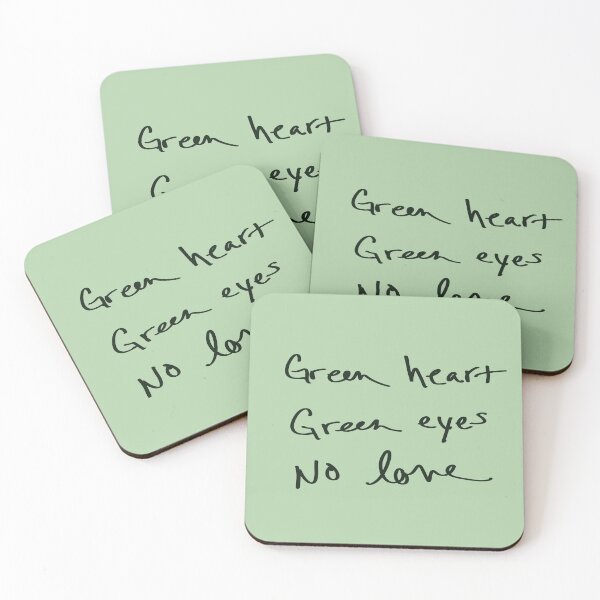 Item preview, Green Heart,  Green Eyes, No Love designed and sold by abeink.