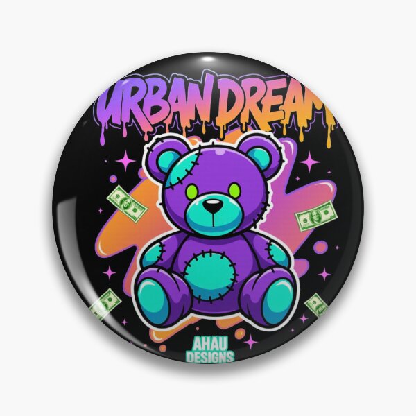 Item preview, Urban Dream – Neon Graffiti Bear / Ahau Designs designed and sold by Ahau Designs.