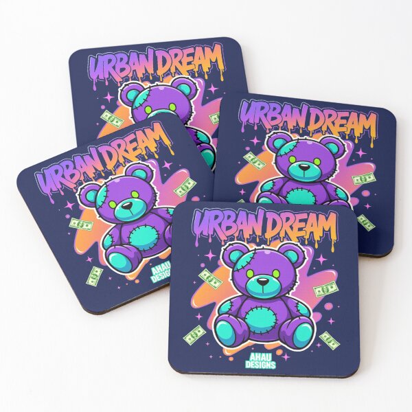 Item preview, Urban Dream – Neon Graffiti Bear / Ahau Designs designed and sold by Ahau Designs.