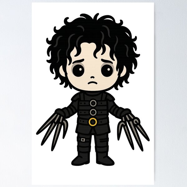 Item preview, Kawaii Edward Scissorhands – Full Scissorhands  designed and sold by TheRealJoshD.