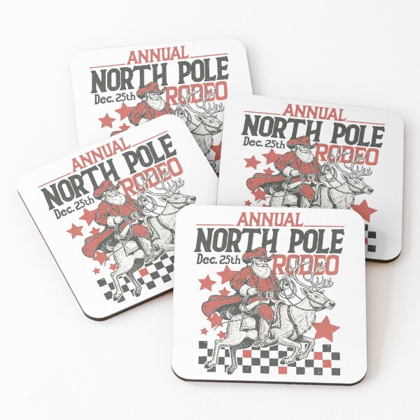 Item preview, Annual North Pole Rodeo – Santa Cowboy Christmas Design designed and sold by sapnaela.