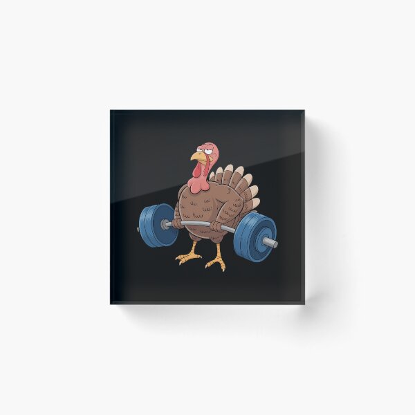 Item preview, Turkey Deadlifting Animal Weightlifting Thanksgiving designed and sold by petrichorsworld.