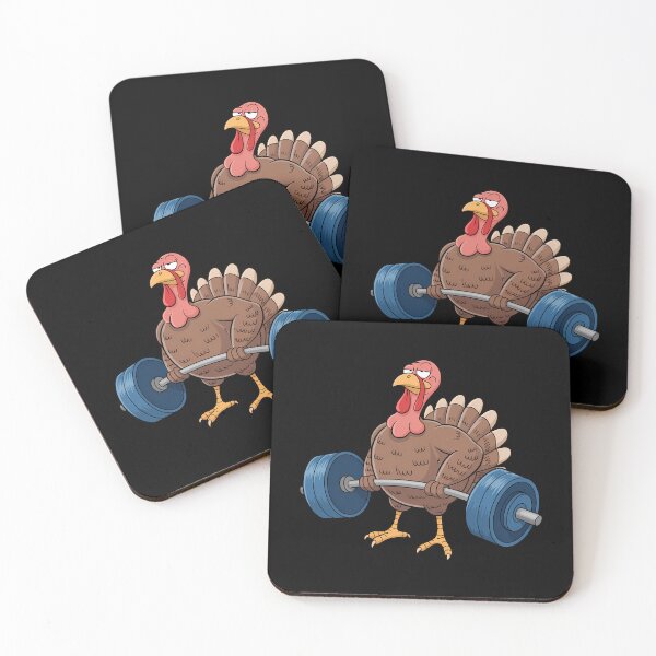 Item preview, Turkey Deadlifting Animal Weightlifting Thanksgiving designed and sold by petrichorsworld.