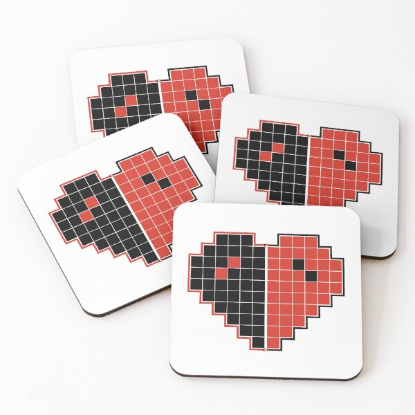 Item preview, Black Heart - Red Heart designed and sold by allymcspong.