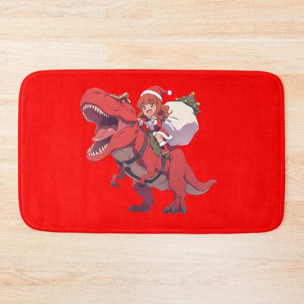 Item preview, Saori Takebe Christmas Dinosaur Ride Girls Und Panzer Anime Chibi Style designed and sold by Raslbazola.