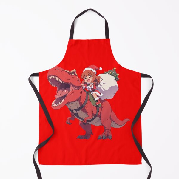 Item preview, Saori Takebe Christmas Dinosaur Ride Girls Und Panzer Anime Chibi Style designed and sold by Raslbazola.