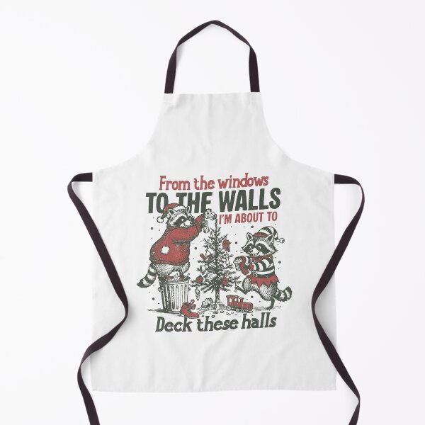 Item preview, Deck These Halls Raccoon Christmas designed and sold by sapnaela.