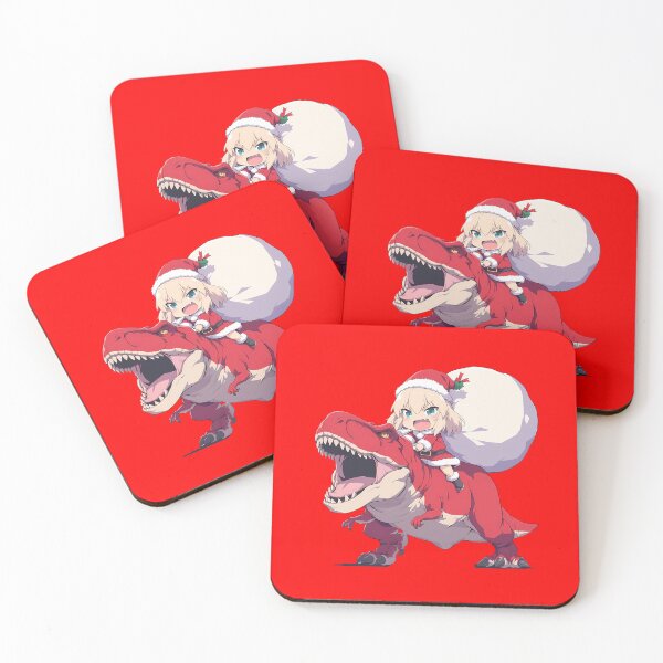 Item preview, Katyusha Christmas Dinosaur Ride Girls Und Panzer Anime Chibi Style designed and sold by Raslbazola.