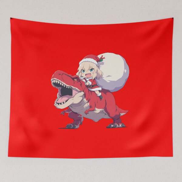 Item preview, Katyusha Christmas Dinosaur Ride Girls Und Panzer Anime Chibi Style designed and sold by Raslbazola.