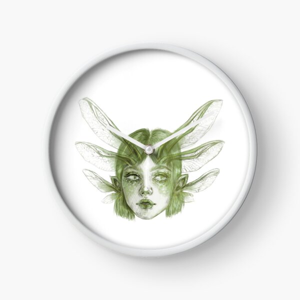 Item preview, WOMAN WITH DRAGONFLY PALE GREEN designed and sold by LIS AND MELIVERSO.