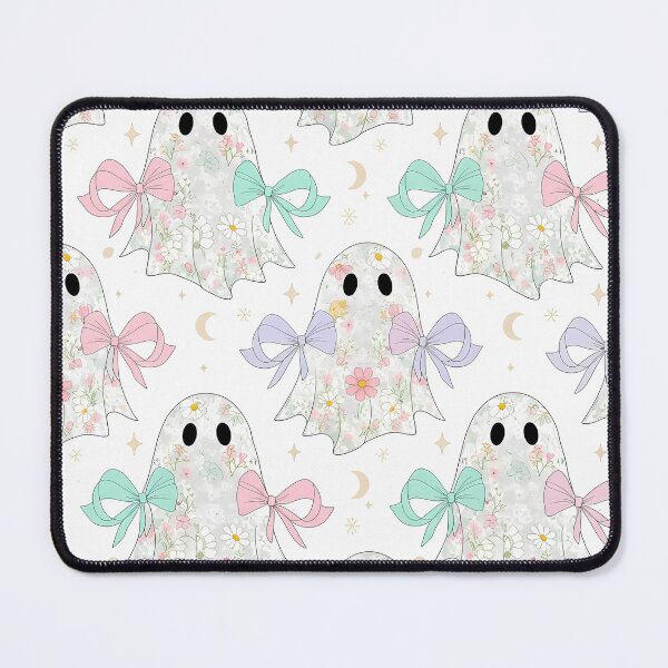 Item preview, Cute Pastel Floral Ghost Pattern - Kawaii Halloween Spooky designed and sold by VividDripCo.
