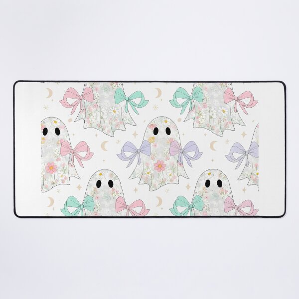 Item preview, Cute Pastel Floral Ghost Pattern - Kawaii Halloween Spooky designed and sold by VividDripCo.