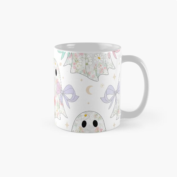 Item preview, Cute Pastel Floral Ghost Pattern - Kawaii Halloween Spooky designed and sold by VividDripCo.