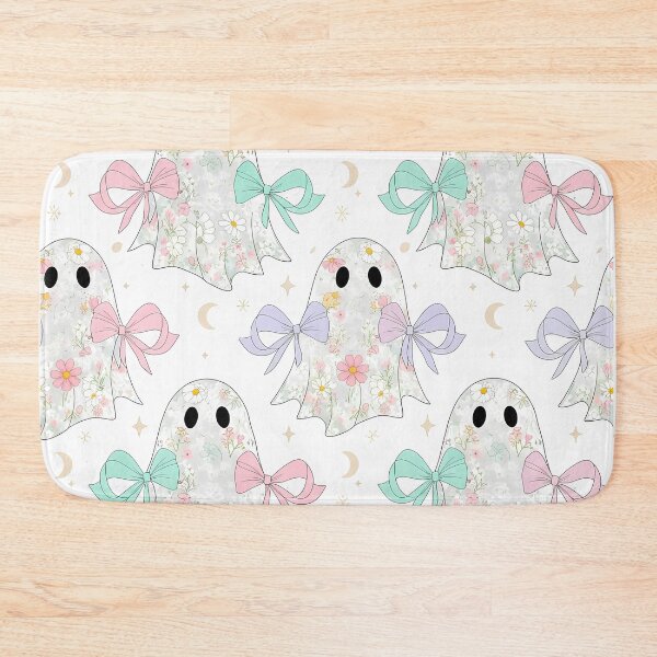 Item preview, Cute Pastel Floral Ghost Pattern - Kawaii Halloween Spooky designed and sold by VividDripCo.