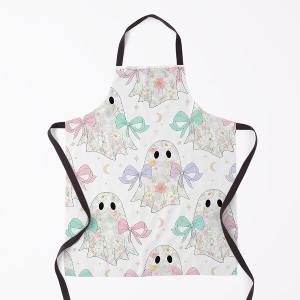 Item preview, Cute Pastel Floral Ghost Pattern - Kawaii Halloween Spooky designed and sold by VividDripCo.