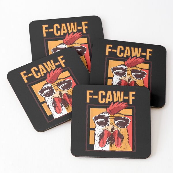 Item preview, Funny Crow Graphic Design F-Caw-F Rooster Meme designed and sold by merlinnears.