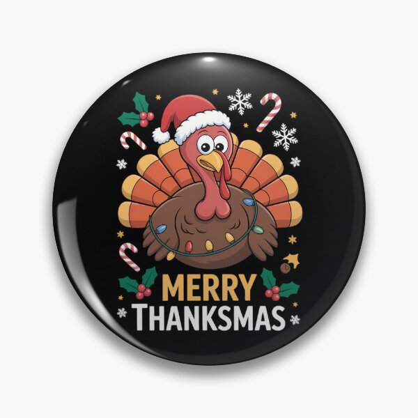 Item preview, Turkey Happy Merry Thanksmas Thanksgiving Christmas designed and sold by KingsLife1994.