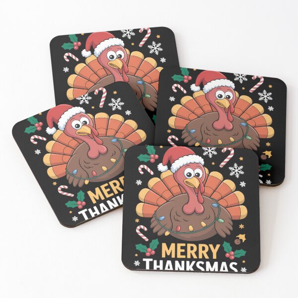 Item preview, Turkey Happy Merry Thanksmas Thanksgiving Christmas designed and sold by KingsLife1994.