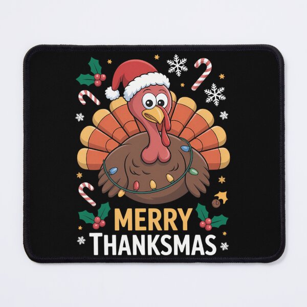 Item preview, Turkey Happy Merry Thanksmas Thanksgiving Christmas designed and sold by KingsLife1994.
