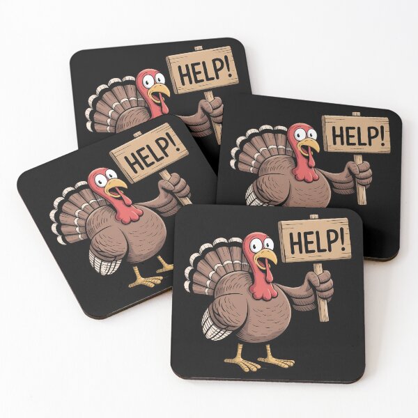 Item preview, Turkey Help Sign Funny Thanksgiving Day Humor designed and sold by KingsLife1994.