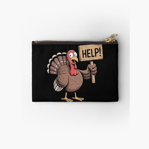 Item preview, Turkey Help Sign Funny Thanksgiving Day Humor designed and sold by KingsLife1994.
