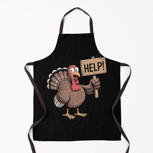 Item preview, Turkey Help Sign Funny Thanksgiving Day Humor designed and sold by KingsLife1994.