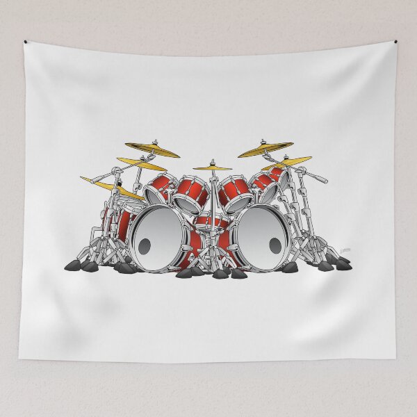 Item preview, 10 Piece Rock Drum Set Cartoon designed and sold by hobrath.