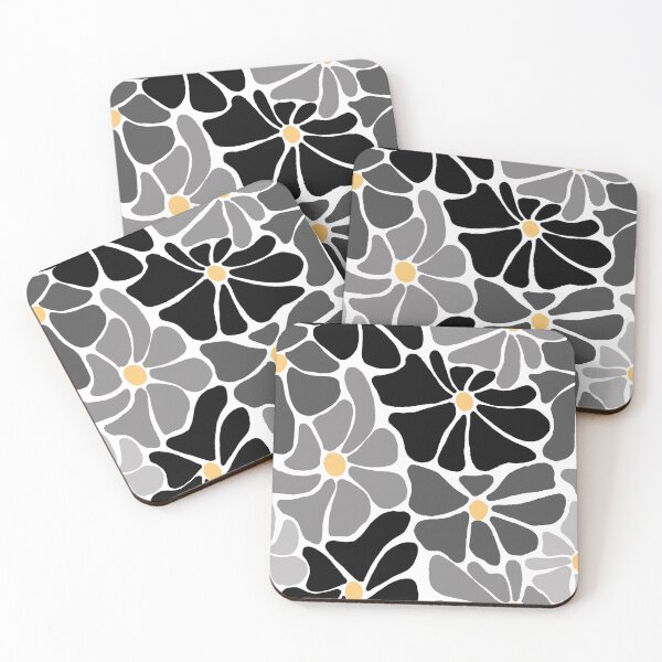 Item preview, Monochrome Abstract Floral designed and sold by Gradasee.